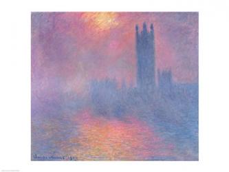 The Houses of Parliament, London, with the sun breaking through the fog, 1904 | Obraz na stenu