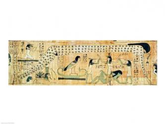 Funerary papyrus of Djedkhonsouefankh depicting Geb and Nut | Obraz na stenu