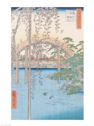 The Bridge with Wisteria or Kameido Tenjin Keidai | Obraz na stenu
