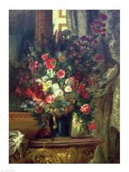 Vase of Flowers on a Console | Obraz na stenu