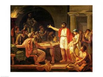 Study for Lycurgus Showing the Ancients of Sparta their King, 1791 | Obraz na stenu