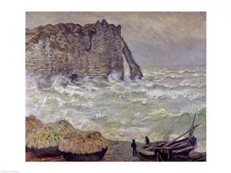 Rough Sea at Etretat, 1883 | Obraz na stenu