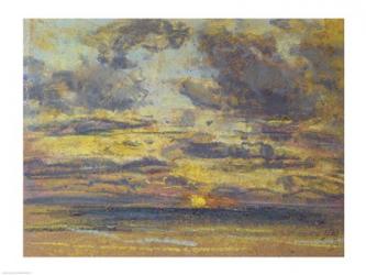 Study of the Sky with Setting Sun, c.1862-70 | Obraz na stenu