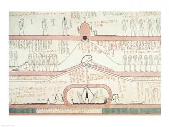 Scene from the Book of Amduat showing the journey to the Underworld | Obraz na stenu