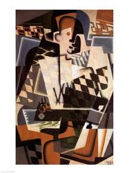 Harlequin with a Guitar, 1917 | Obraz na stenu