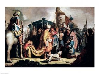 David Offering the Head of Goliath to King Saul | Obraz na stenu