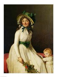 Madame Pierre Seriziat with her Son | Obraz na stenu