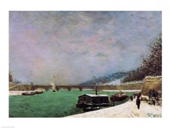 The Seine at the Pont d'Iena, Winter, 1875 | Obraz na stenu