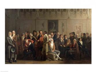 Reunion of Artists in the Studio of Isabey, 1798 | Obraz na stenu