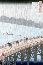 Sudden Shower over Shin-Ohashi Bridge | Obraz na stenu