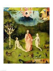 The Garden of Earthly Delights: The Garden of Eden, left wing of triptych, c.1500 | Obraz na stenu