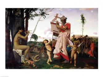 Anacreon, Bacchus and Aphrodite, 1848 | Obraz na stenu