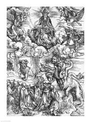 Scene from the Apocalypse, The seven-headed and ten-horned dragon | Obraz na stenu