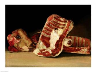 Still life of Sheep's Ribs and Head | Obraz na stenu