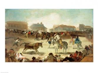 A Village Bullfight | Obraz na stenu