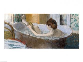 Woman in her Bath, Sponging her Leg, c.1883 | Obraz na stenu