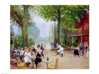 The Chalet du Cycle in the Bois de Boulogne, c.1900 | Obraz na stenu