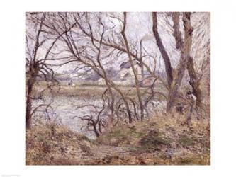 The Banks of the Oise, near Pontoise, Cloudy Weather, 1878 | Obraz na stenu