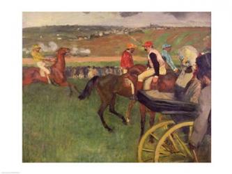 The Race Course - Amateur Jockeys near a Carriage | Obraz na stenu