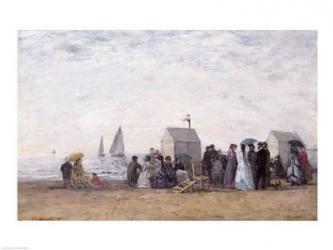 The Beach at Trouville, 1867 | Obraz na stenu