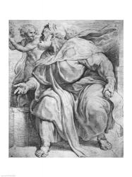 The Prophet Ezekiel, after Michangelo Buonarroti | Obraz na stenu