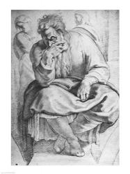 The Prophet Jeremiah, after Michangelo Buonarroti | Obraz na stenu