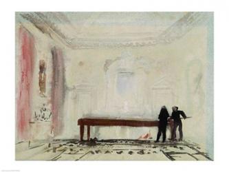 Billiard players at Petworth House, 1830 | Obraz na stenu