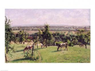 Hillside of Vesinet, Yvelines, 1871 | Obraz na stenu