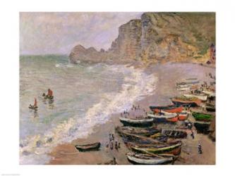 Etretat, beach and the Porte d'Amont, 1883 | Obraz na stenu