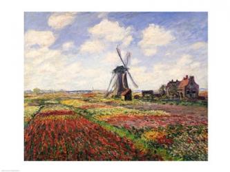 Tulip Fields with the Rijnsburg Windmill, 1886 | Obraz na stenu