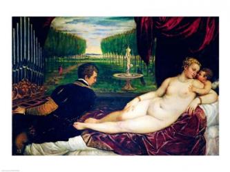 Venus with an Organist and Cupid | Obraz na stenu