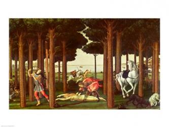 The Story of Nastagio degli Onesti: The Disembowelment of the Woman Pursued, 1483-87 | Obraz na stenu