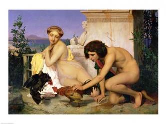 Young Greeks Encouraging Cocks to Fight, 1846 | Obraz na stenu