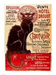 Poster advertising an exhibition of the 'Collection du Chat Noir' Cabaret | Obraz na stenu
