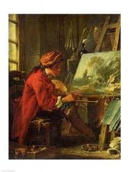 The Painter in his Studio | Obraz na stenu