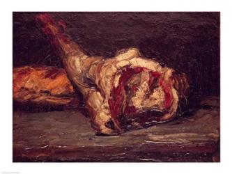 Still Life of a Leg of Mutton and Bread, 1865 | Obraz na stenu