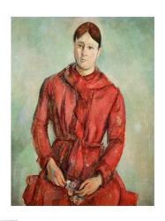 Portrait of Madame Cezanne in a Red Dress | Obraz na stenu