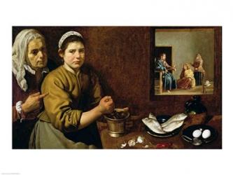 Kitchen Scene with Christ in the House of Martha and Mary | Obraz na stenu
