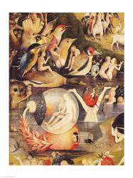 The Garden of Earthly Delights: Allegory of Luxury, central panel of triptych, c.1500 | Obraz na stenu