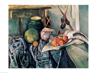 Still Life with Pitcher and Aubergines | Obraz na stenu