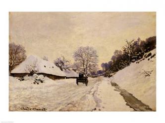 The Cart, or Road under Snow at Honfleur, 1867 | Obraz na stenu