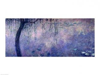 Waterlilies: Two Weeping Willows, left section, 1914-18 | Obraz na stenu