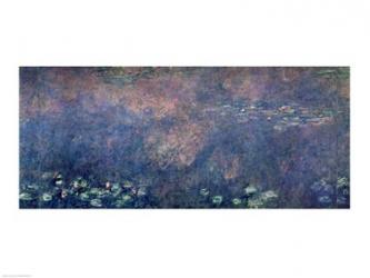Waterlilies: Two Weeping Willows, centre left section, 1914-18 | Obraz na stenu