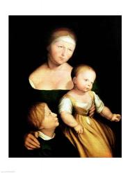 The Artist's Wife and Children, 1528 | Obraz na stenu