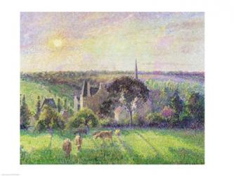 The Church and Farm of Eragny, 1895 | Obraz na stenu