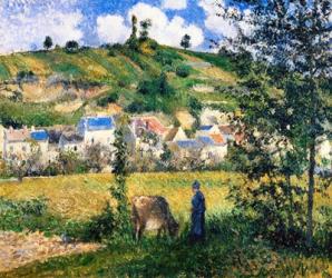 Landscape at Chaponval, 1880 | Obraz na stenu