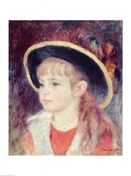 Portrait of a Young Girl in a Blue Hat, 1881 | Obraz na stenu