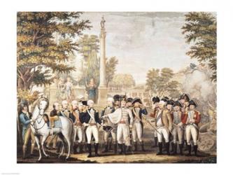 The British Surrendering to General Washington after their Defeat at Yorktown | Obraz na stenu