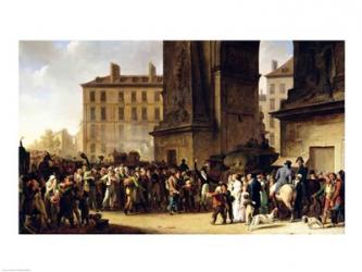 The Conscripts of 1807 Marching Past the Gate of Saint-Denis | Obraz na stenu