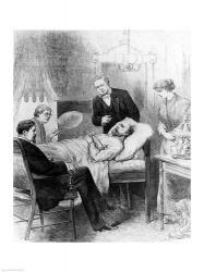 President Garfield Lying Wounded in his Room at the White House, Washingto | Obraz na stenu